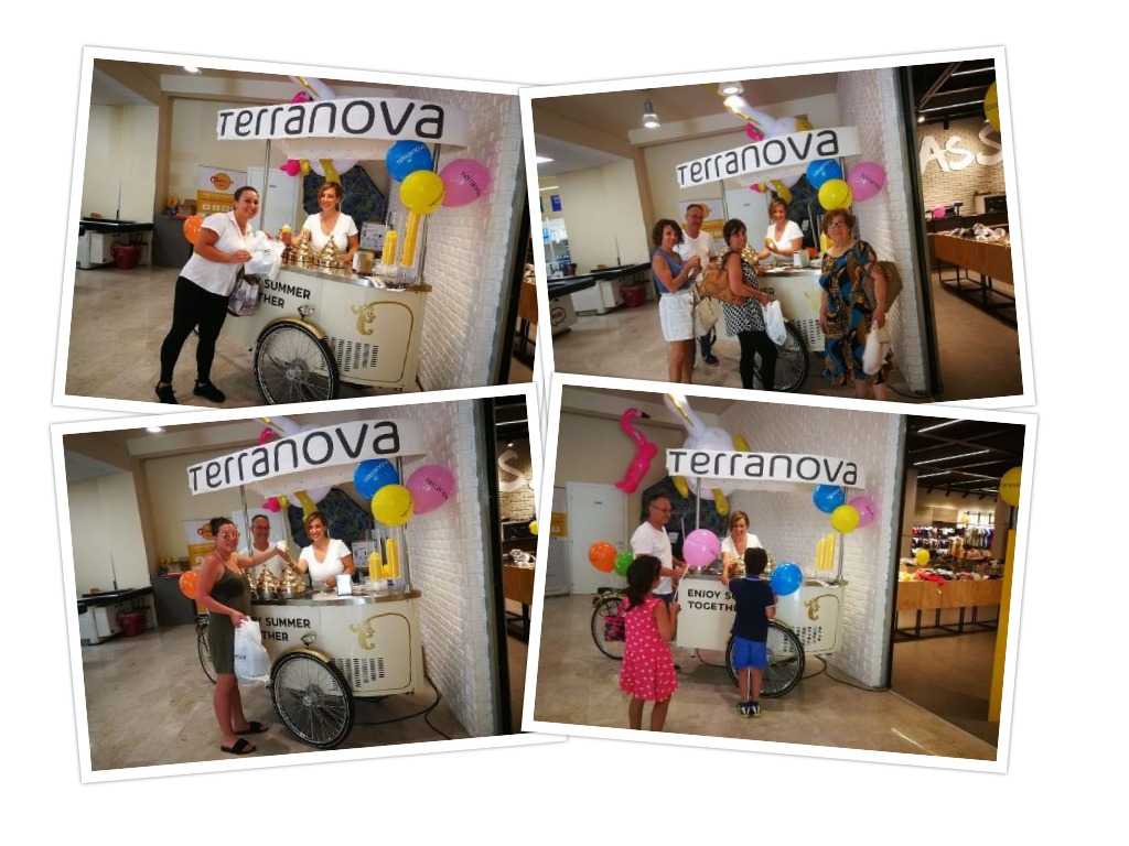 "Terrannova Ice Cream" prosegue anche oggi l'abbinamento tra voglia di shopping e la freschezza del gelato