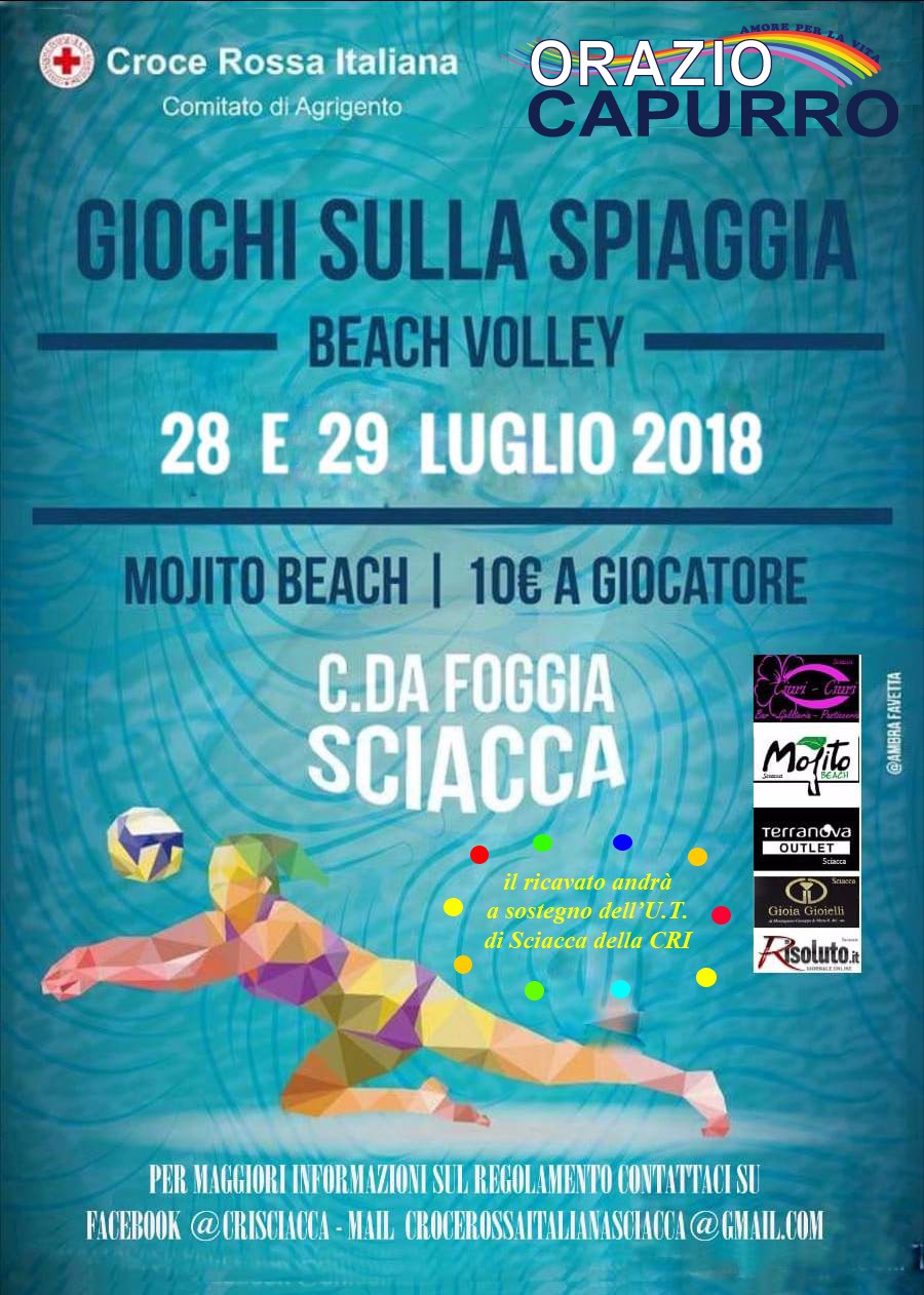 Seconda edizione del torneo di Beach Volley "Aiutaci ad aiutare" organizzato dalla Croce Rossa