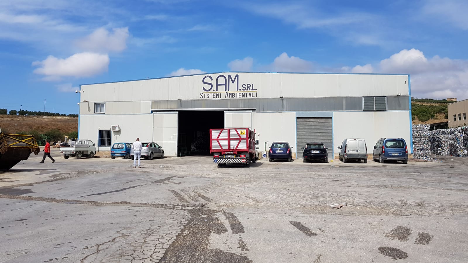 Incendio all'impianto Sam di Santa Maria