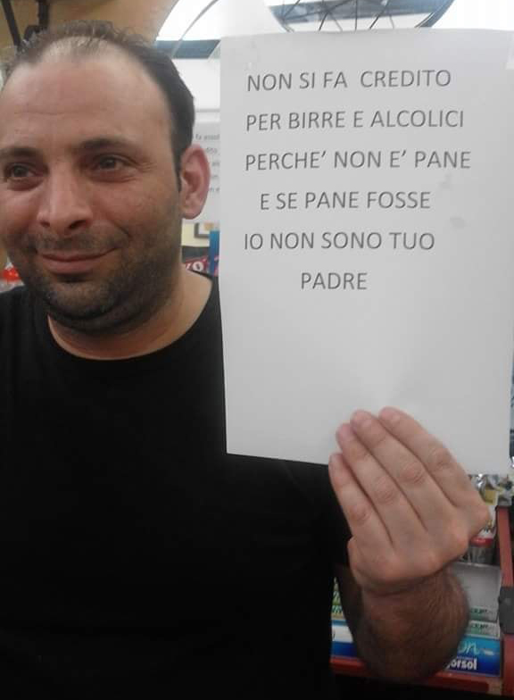 "Gli alcolici non sono pane e io non vi faccio credito", singolare iniziativa del titolare di un bar di Sciacca