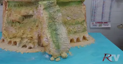 Anche una torta di 160 chili realizzata da Gaetano Burzotta nel progetto dei club service sulle Terme di Sciacca