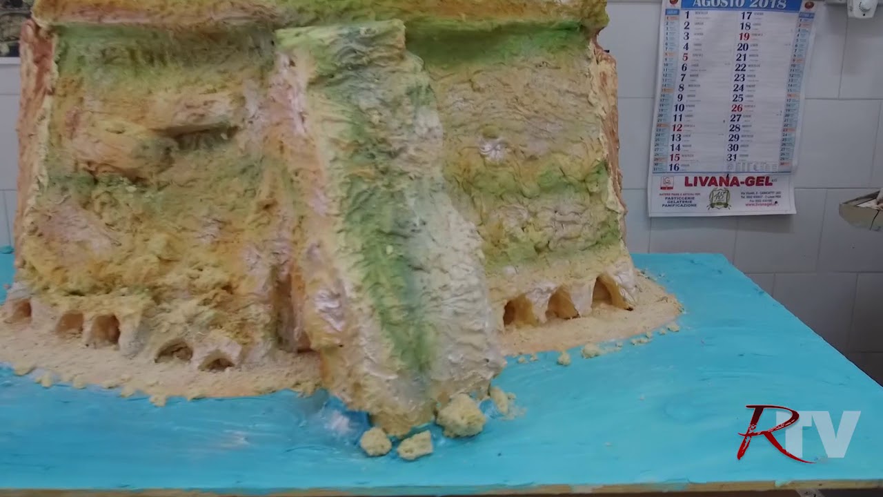 Anche una torta di 160 chili realizzata da Gaetano Burzotta nel progetto dei club service sulle Terme di Sciacca