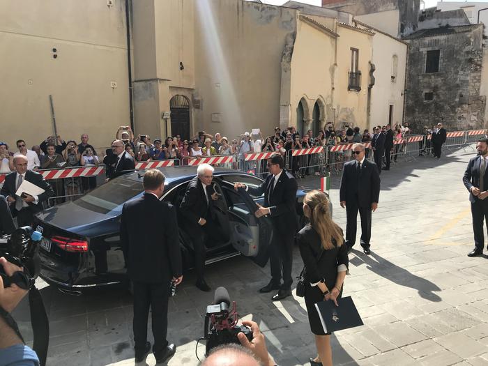 Il presidente della Repubblica Mattarella oggi a Siracusa