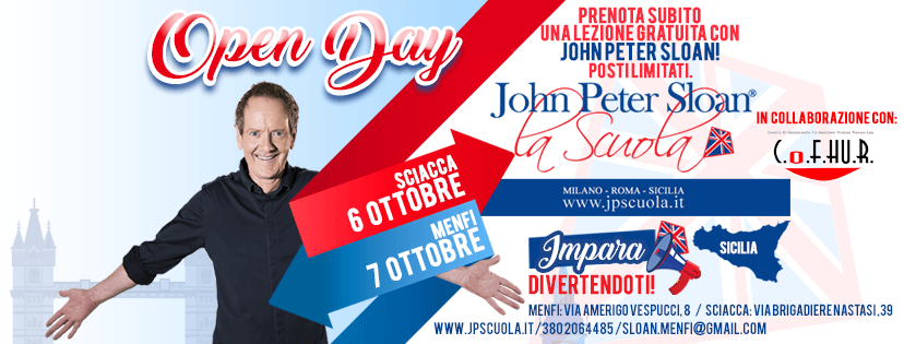 La scuola di John Peter Sloan arriva anche a Sciacca, sabato "Open Day" per la presentazione dei corsi