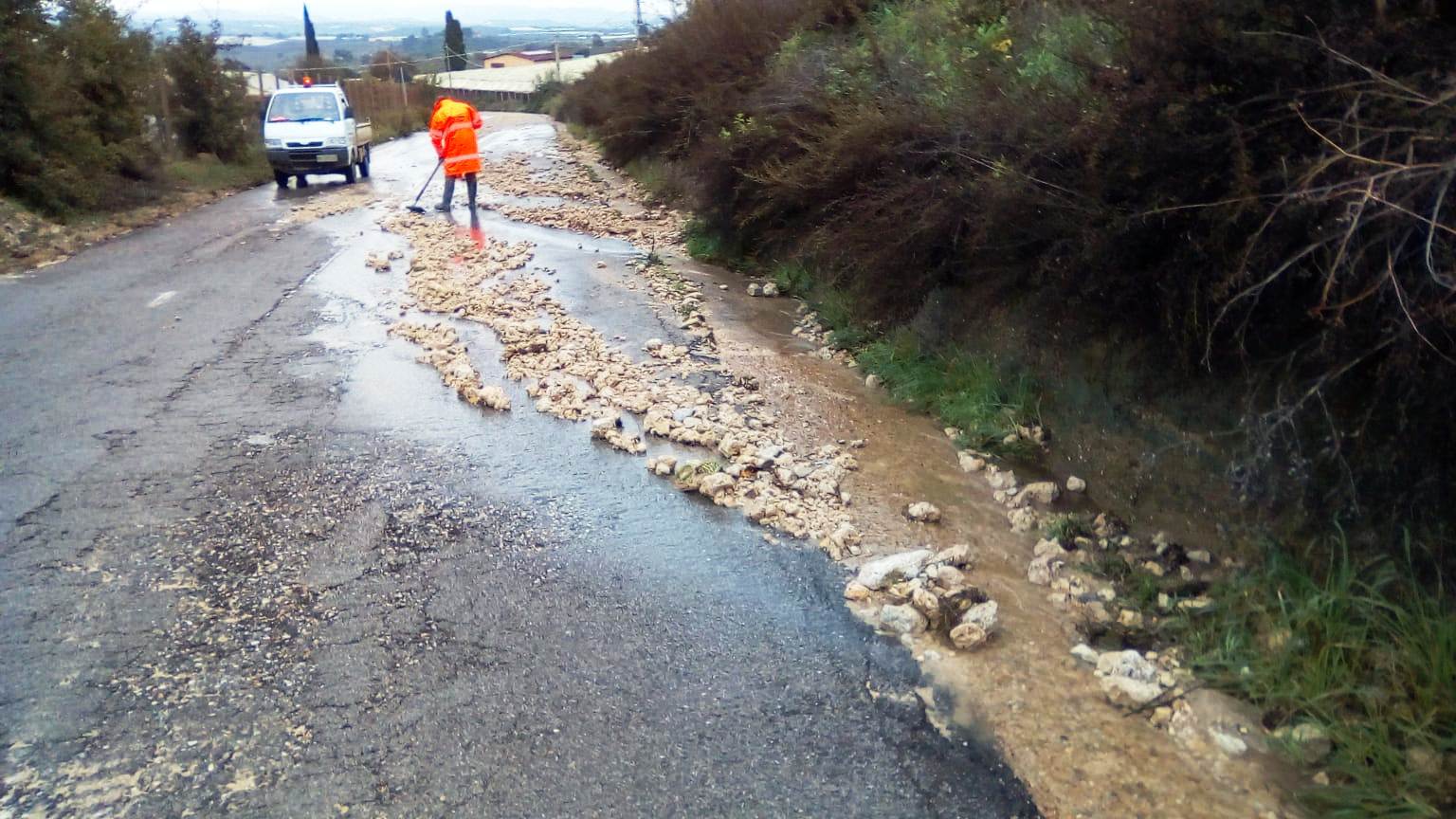 Viabilità provinciale in ginocchio anche nel Riberese a causa del maltempo