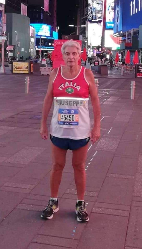 La polisportiva Agatocle di Sciacca con Giuseppe Chiarantano presente alla maratona  di New York