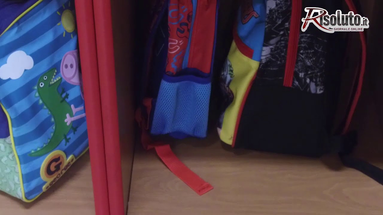 Un topo in una classe della scuola dell'Infanzia di Sant'Agostino, a Sciacca