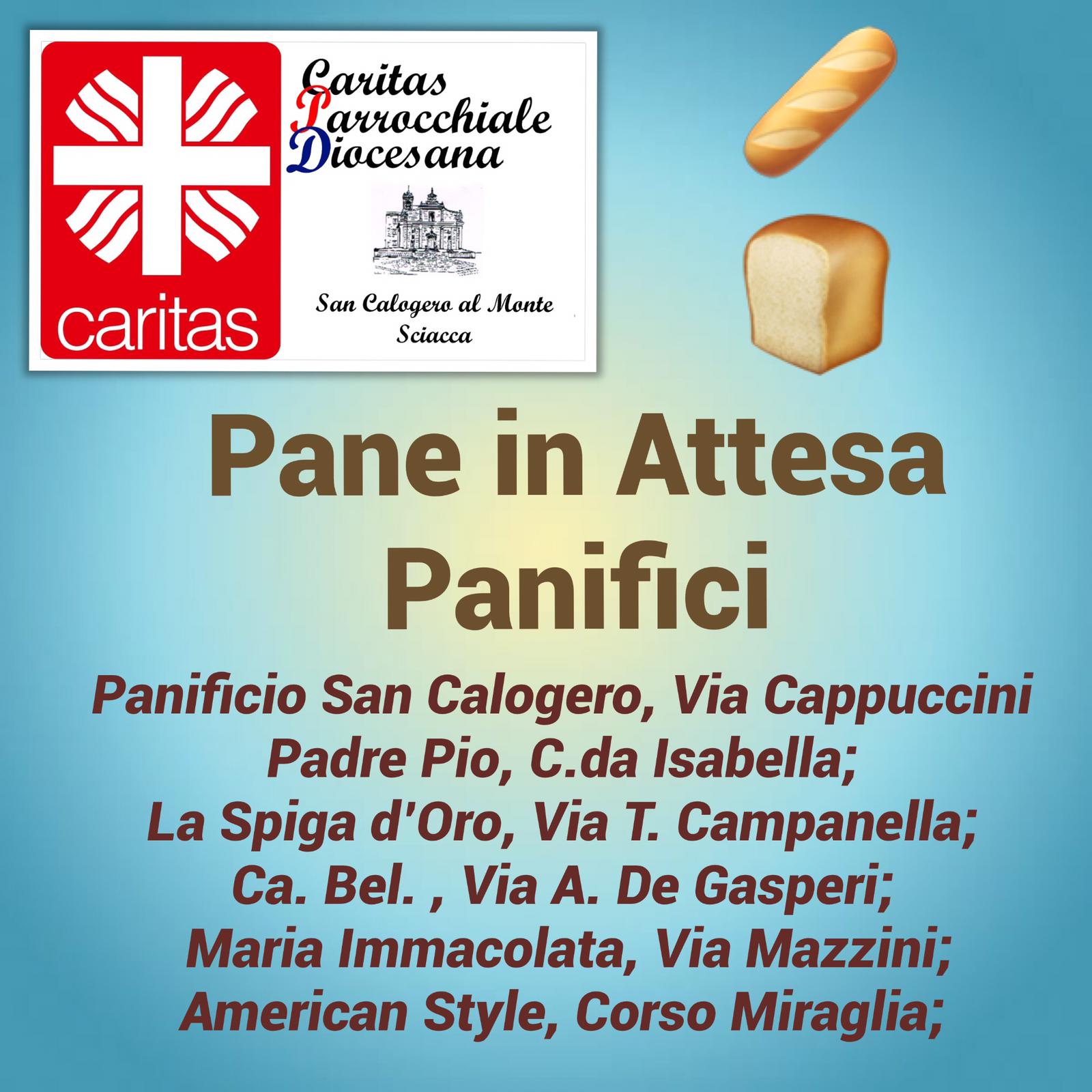 A Sciacca "Pane in attesa", iniziativa della Caritas di San Calogero per aiutare le famiglie in difficoltà economiche