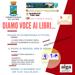 Evento contro la violenza delle donne organizzato dal Comune di Sciacca, coinvolti gli istituti saccensi