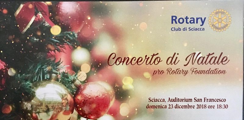 Stasera concerto di Natale del Rotary club di Sciacca per eradicare la Polio dal pianeta