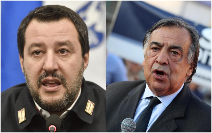 Leoluca Orlando disobbedisce al decreto sicurezza, Salvini replica: " Con tutti i problemi che ha Palermo..."