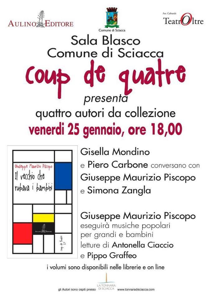 “Coup de quatre”: al via, da domani, una nuova iniziativa culturale a Sciacca