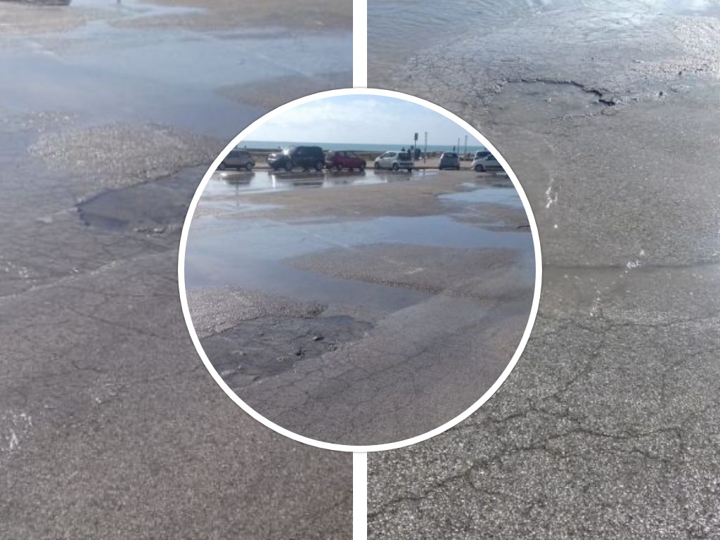 Un lago d'acqua sommerge il borgo dello Stazzone, a Sciacca: fogne a cielo aperto e sporcizia fanno da decoro ad una situazione di profondo degrado