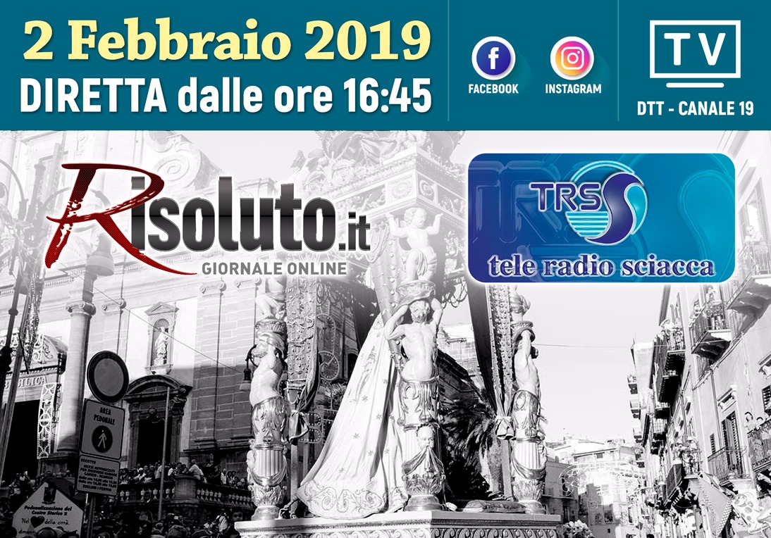In diretta Facebook e sul sito di Risoluto.it e in TV su Tele Radio Sciacca la Processione della Madonna del Soccorso