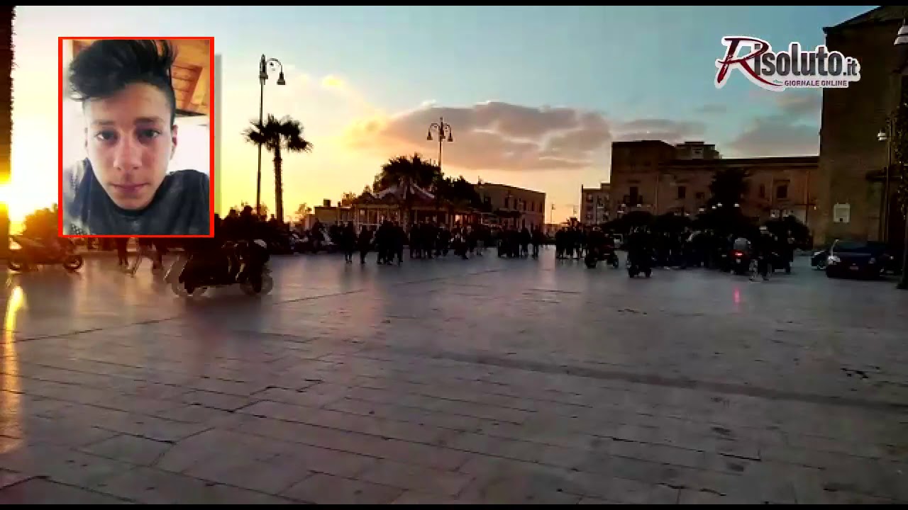 Moto in piazza per ricordare Vincenzo Soldano, il sedicenne morto in un incidente in via Mazzini a Sciacca
