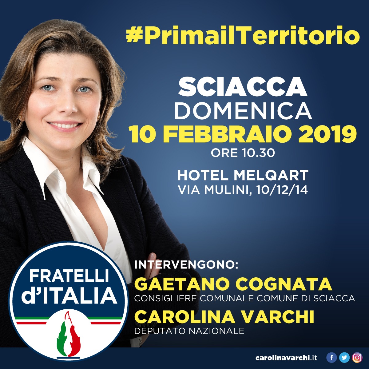 Cognata sceglie Fratelli d'Italia, il consigliere comunale di Sciacca non si muove dal centrodestra