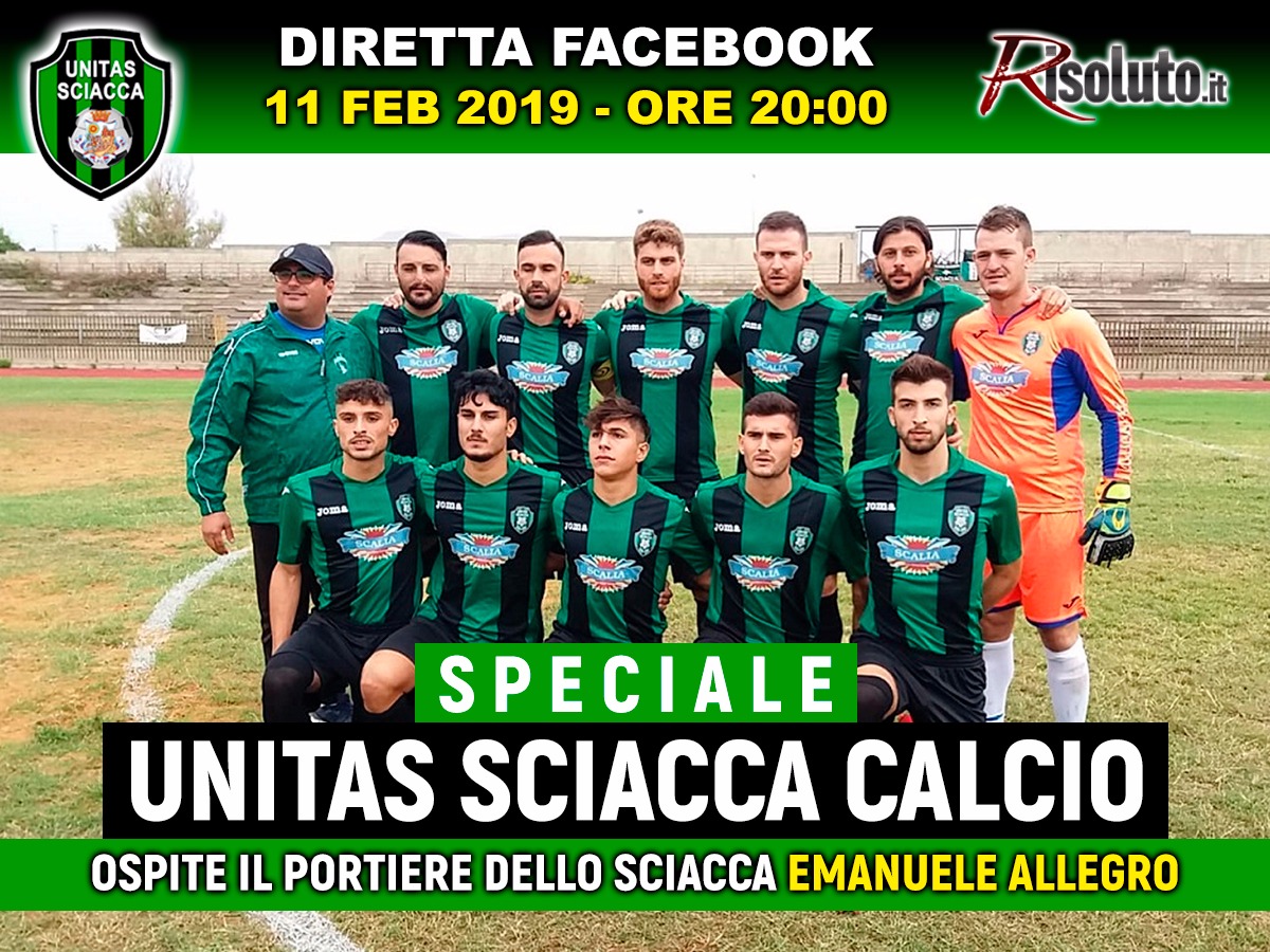 Alle 20 diretta con lo Speciale del Lunedi' "Unitas Sciacca", stasera ospite in studio il portiere Emanuele Allegro