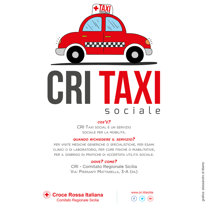 Al via, in Sicilia, il progetto “CRI Taxi sociale” che potrà essere realizzato sul proprio territorio in accordo con le amministrazioni locali