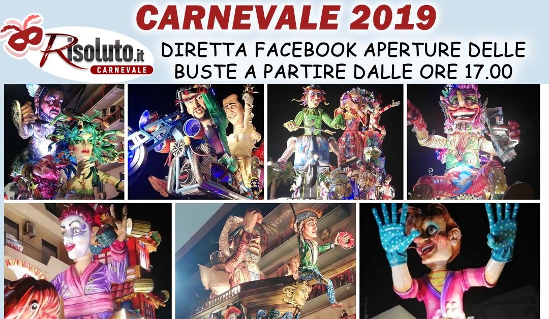 Chi sarà il vincitore della 119° edizione del Carnevale di Sciacca? Scoprilo in diretta con Risoluto.it