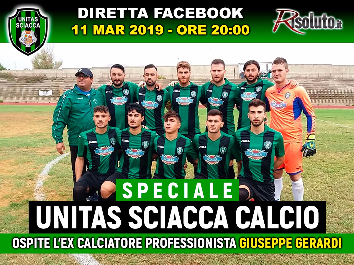 Ritorna stasera lo speciale "Unitas Sciacca Calcio" con ospite l'ex calciatore Giuseppe Gerardi