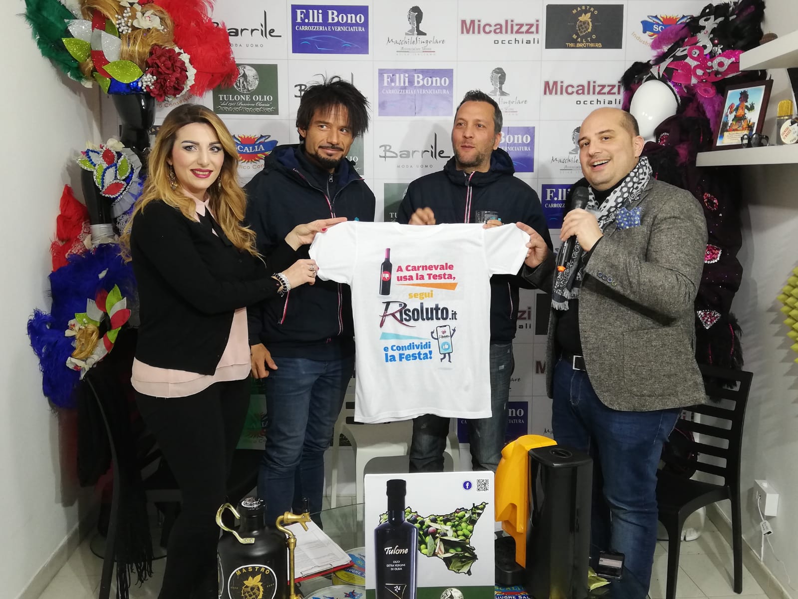 Continua la promozione di Carnevali d'Italia alla festa saccense, un video online per riviverlo