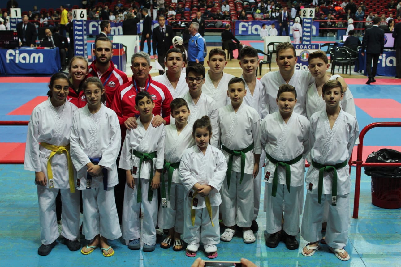 Bene la Sakura di Sciacca con 4 titoli di campione nazionale Fiam di karate a Montecatini
