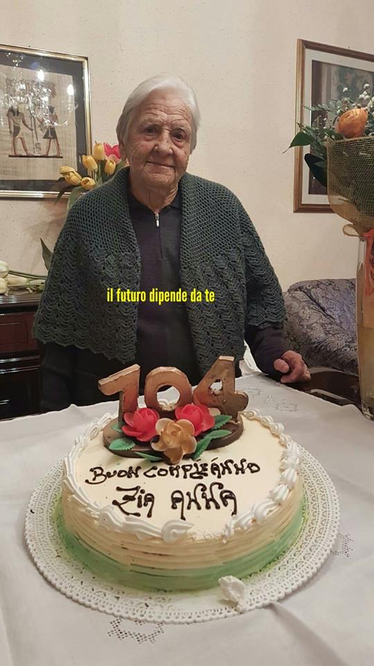 Il Belice territorio di longevi, Anna Marino a Montevago  festeggia 104 anni