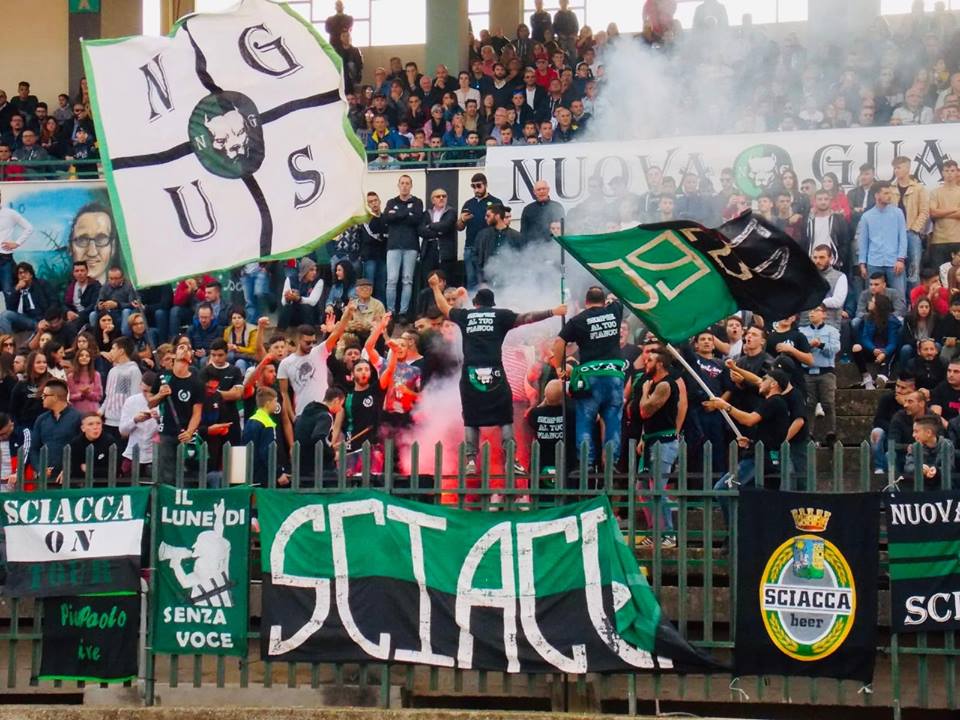 Solo la partita e la coreografica della Nuova Guardia domani allo stadio di Sciacca, non c'è il via libera della questura per la festa