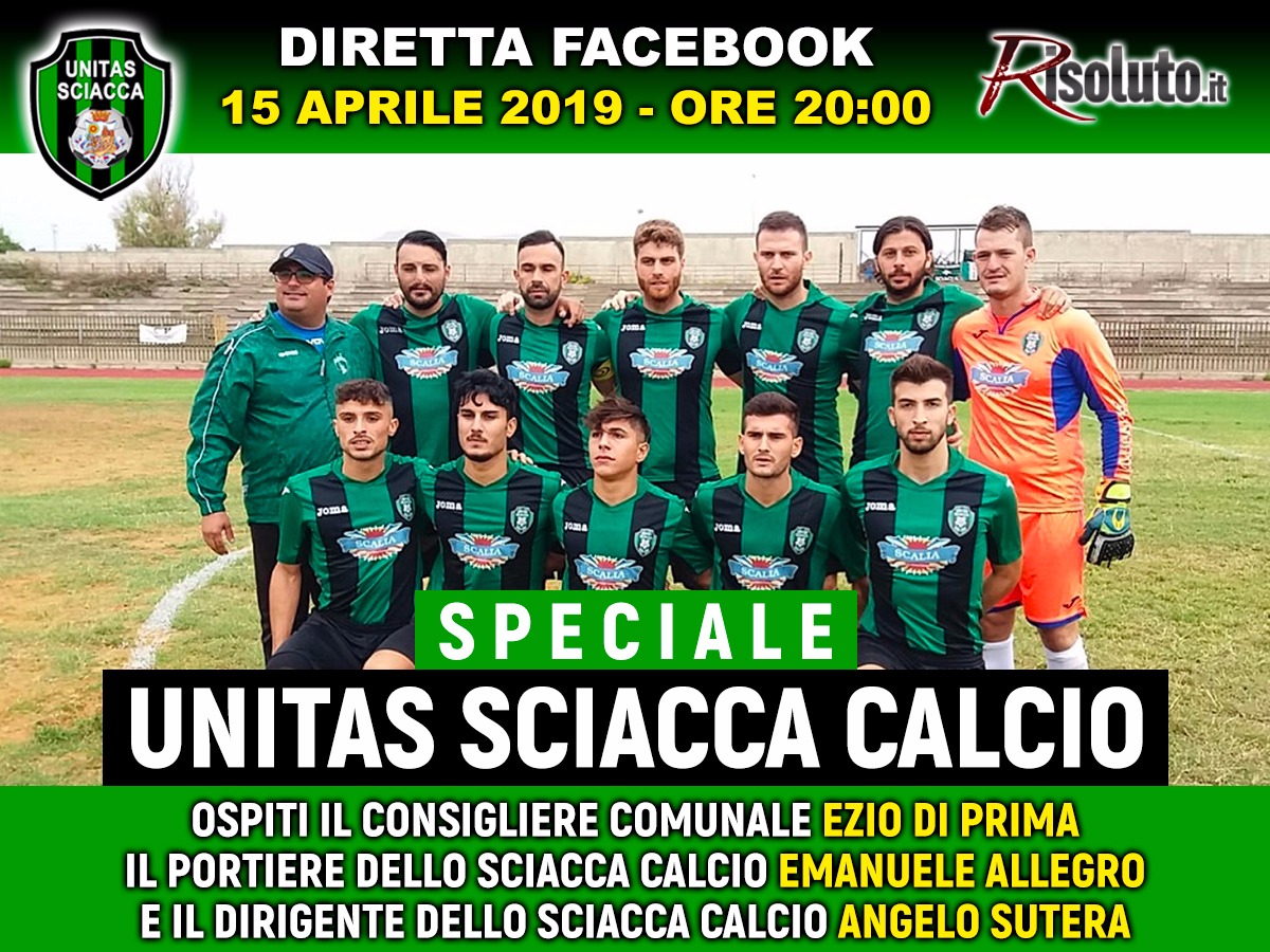 Nuovo appuntamento stasera con lo speciale "Unitas Sciacca Calcio"
