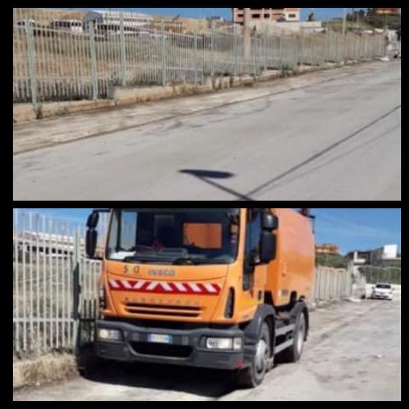La via Lioni di Sciacca liberata dai rifiuti, ma servono le telecamere per risolvere definitivamente il problema