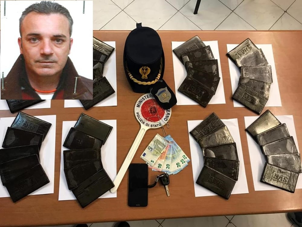 Trovato in possesso di oltre 4 chili di hashish: arrestato pescatore empedoclino
