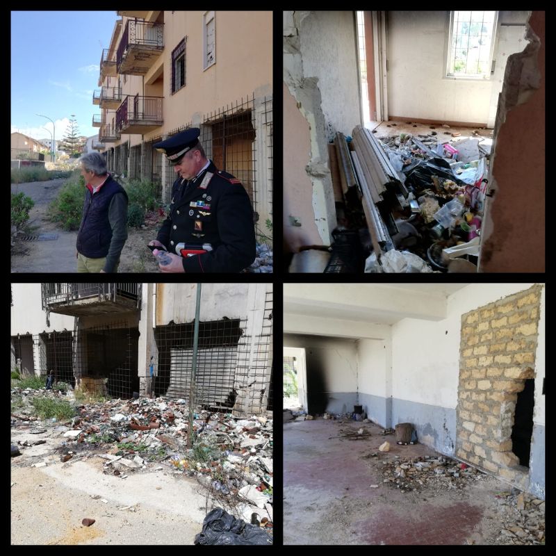 Mancano pochi giorni all'inizio dei lavori per le case popolari di Ribera, ma intanto per il degrado nella zona arrivano carabinieri e Iacp