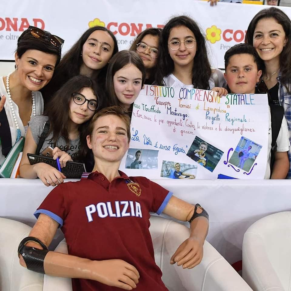 Montevago, gli studenti della scuola Giuffrida incontrano Bebe Vio