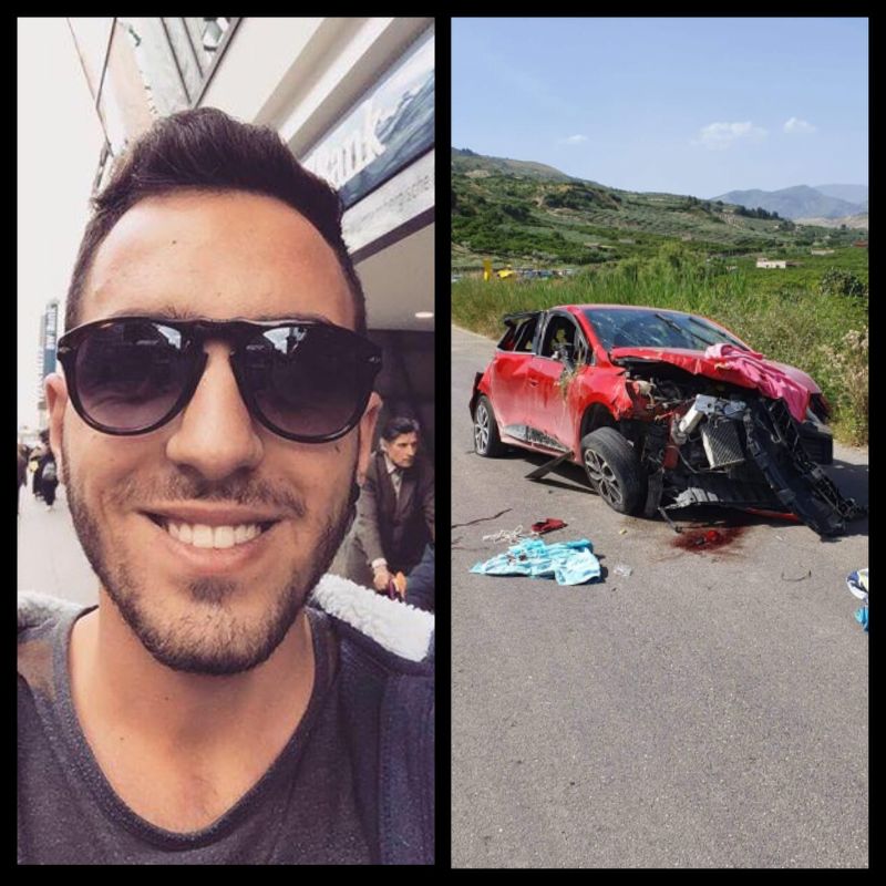 Muore il giovane di Lucca Sicula coinvolto nell'incidente sulla provinciale 88, il sindaco: "Lutto cittadino il giorno dei funerali"