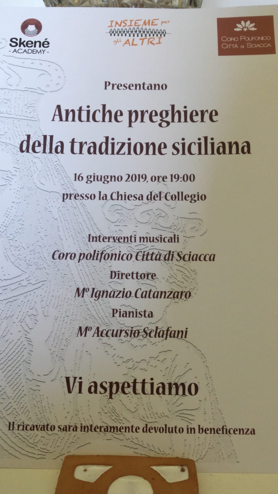 “Antiche preghiere della tradizione siciliana”, iniziativa di solidarietà il 16 giugno a Sciacca
