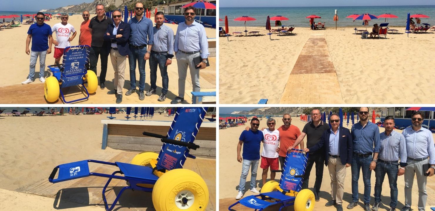 Sedie job e passerelle: le spiagge di Siculiana Marina e Torre Salsa sempre più accessibili ai disabili