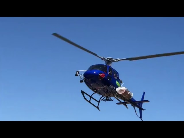 Il momento del salvataggio dei giovani scout di Sciacca nei boschi dei monti Sicani, il video dell'elicottero della Forestale in azione