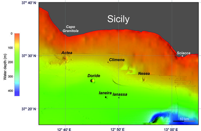 Sei nuovi vulcani sottomarini individuati tra Sciacca e Mazara, la rivista Marine Geology pubblica il ritrovamento