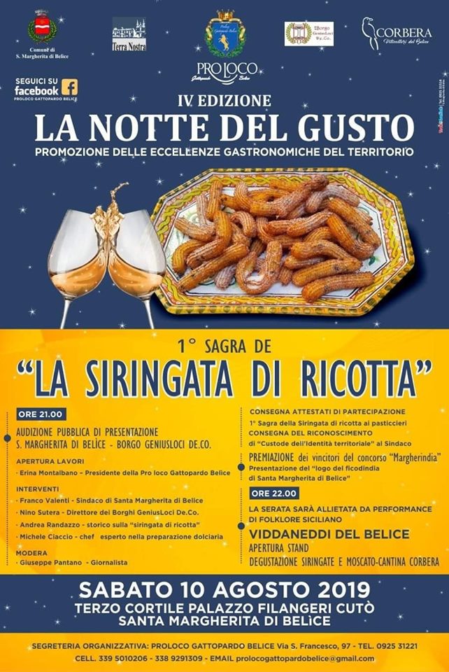 Santa Margherita celebra la Notte del Gusto con la "Siringata di ricotta"