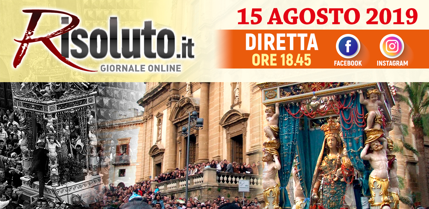 Vivi con Risoluto.it la processione della Madonna del Soccorso di Sciacca, diretta a partire dalle 18,45