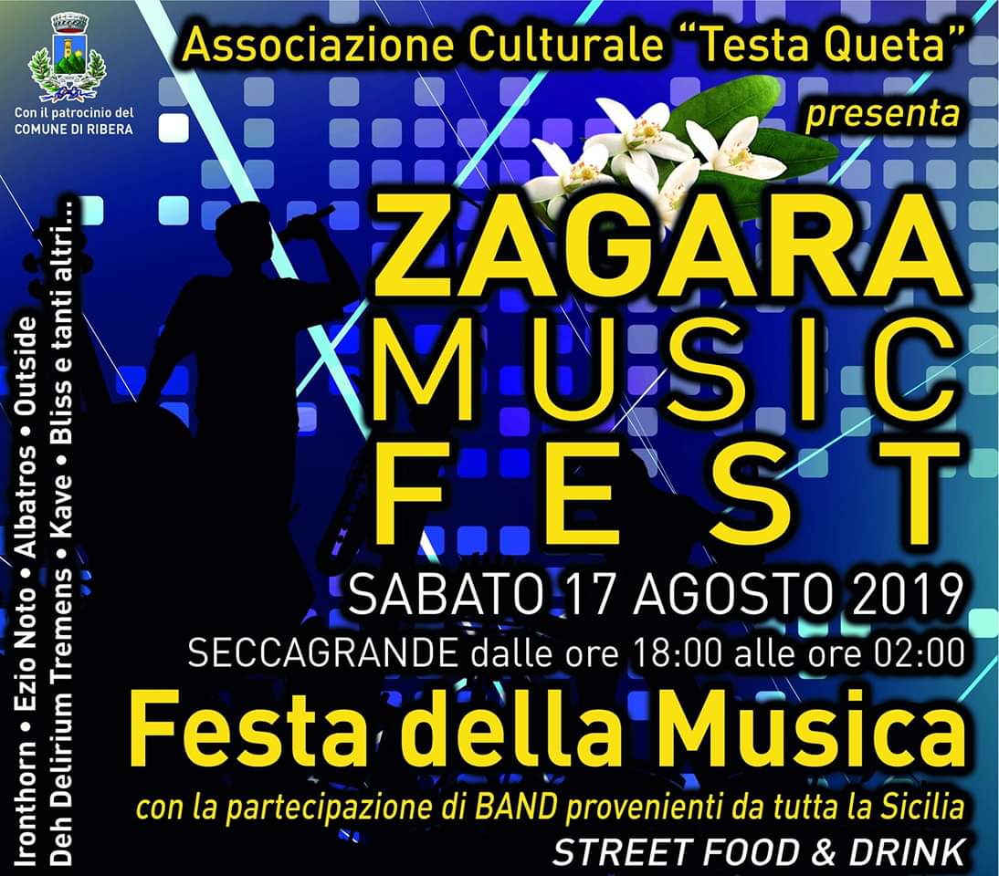 Zagara Music Fest stasera a Seccagrande, musica con dieci band siciliane