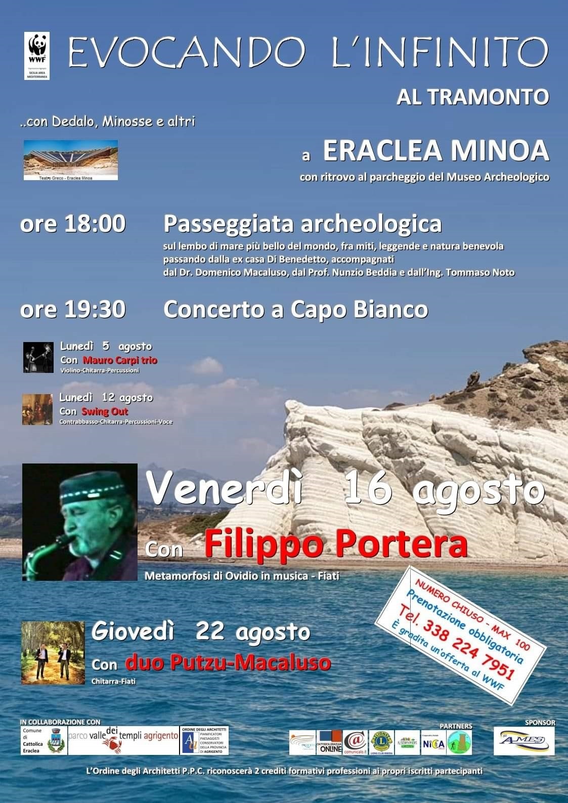 Passeggiata e concerto a Eraclea Minoa, ultimo appuntamento il 22 agosto