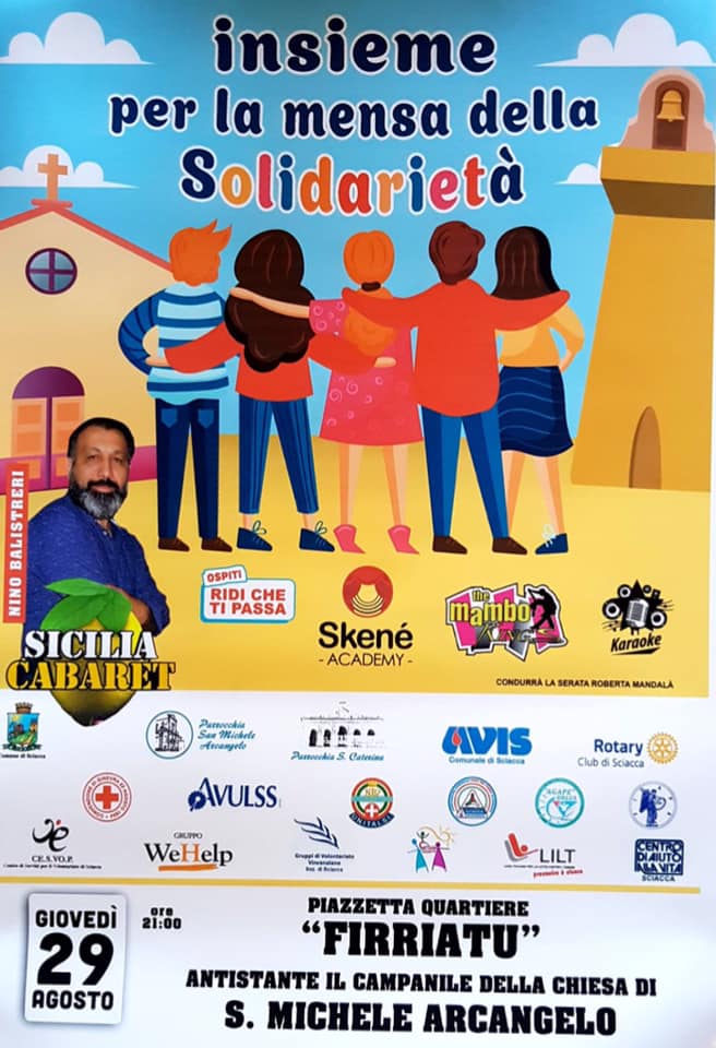 Stasera a Sciacca "Insieme per la mensa della solidarietà"