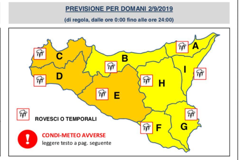 Allerta meteo arancione  per domani, la sindaca Valenti dispone le misure precauzionali a Sciacca
