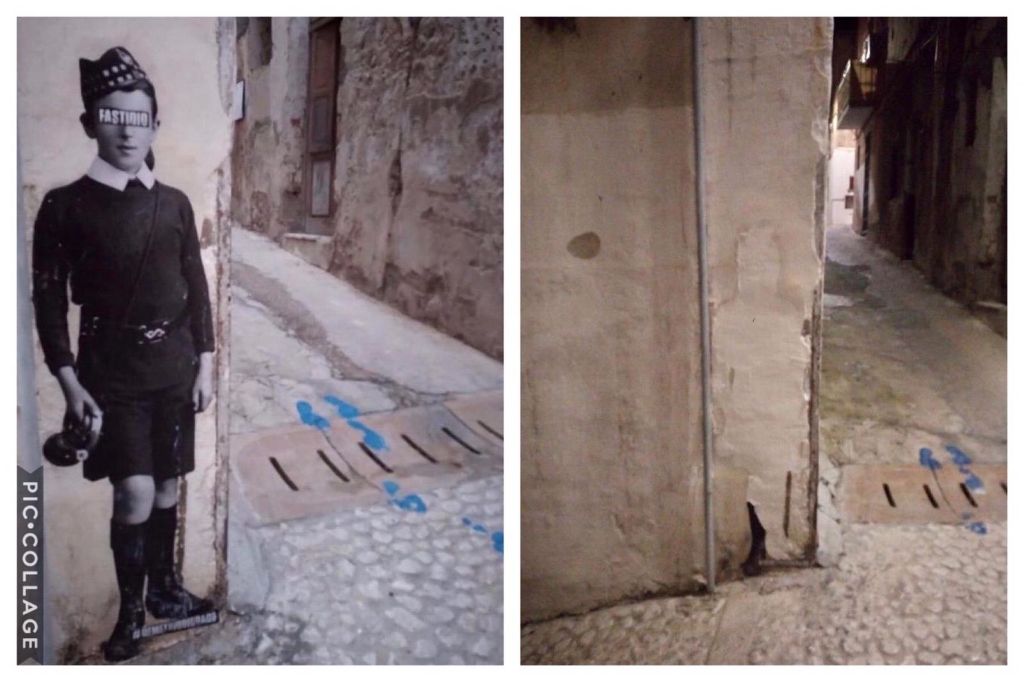 Rubata un'installazione di "Ritrovarsi" nella via Puleo di Sciacca