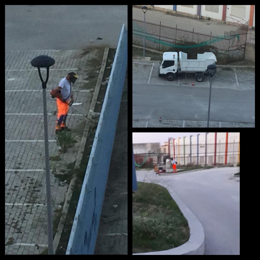 Effetto Risoluto, poche ore dopo il nostro servizio pulizia del parcheggio Catusi