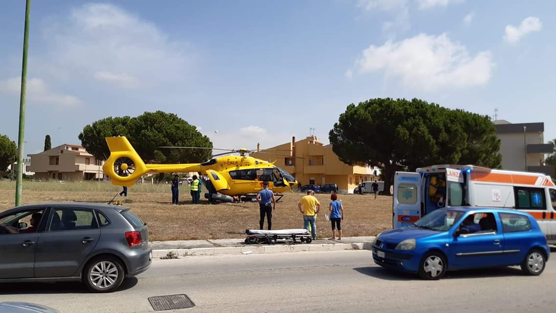 Cade dal tetto mentre effettua delle manutenzioni, menfitano trasportato d'urgenza in elisoccorso a Caltanissetta
