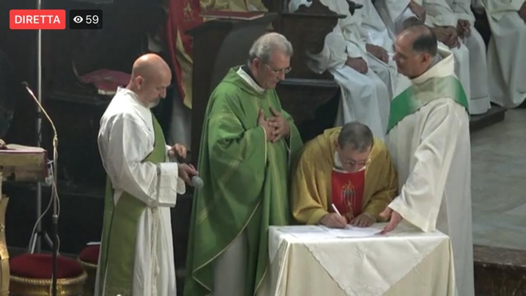 Padre Marciante e' il nuovo arciprete di Sciacca, stasera un seguitissimo insediamento