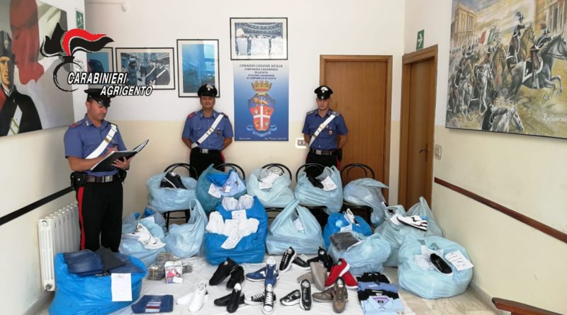 Campobello di Licata: sequestrata merce del valore di 7 mila euro
