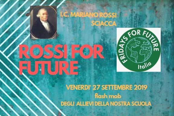 "Rossi for future": flash mob per l'ambiente domani all'IC "Mariano Rossi" di Sciacca
